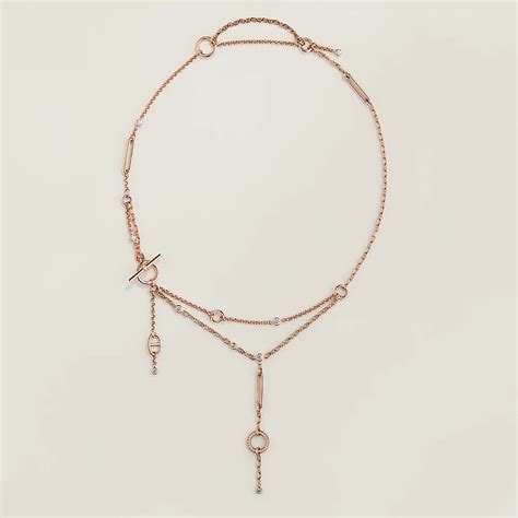 hermes earrings chaine d'ancre|chain d'ancre lariat necklace.